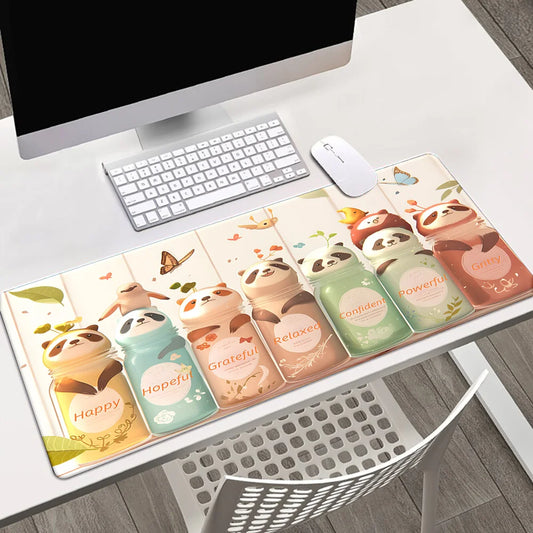 Rainbow Sloths Mouse Pad