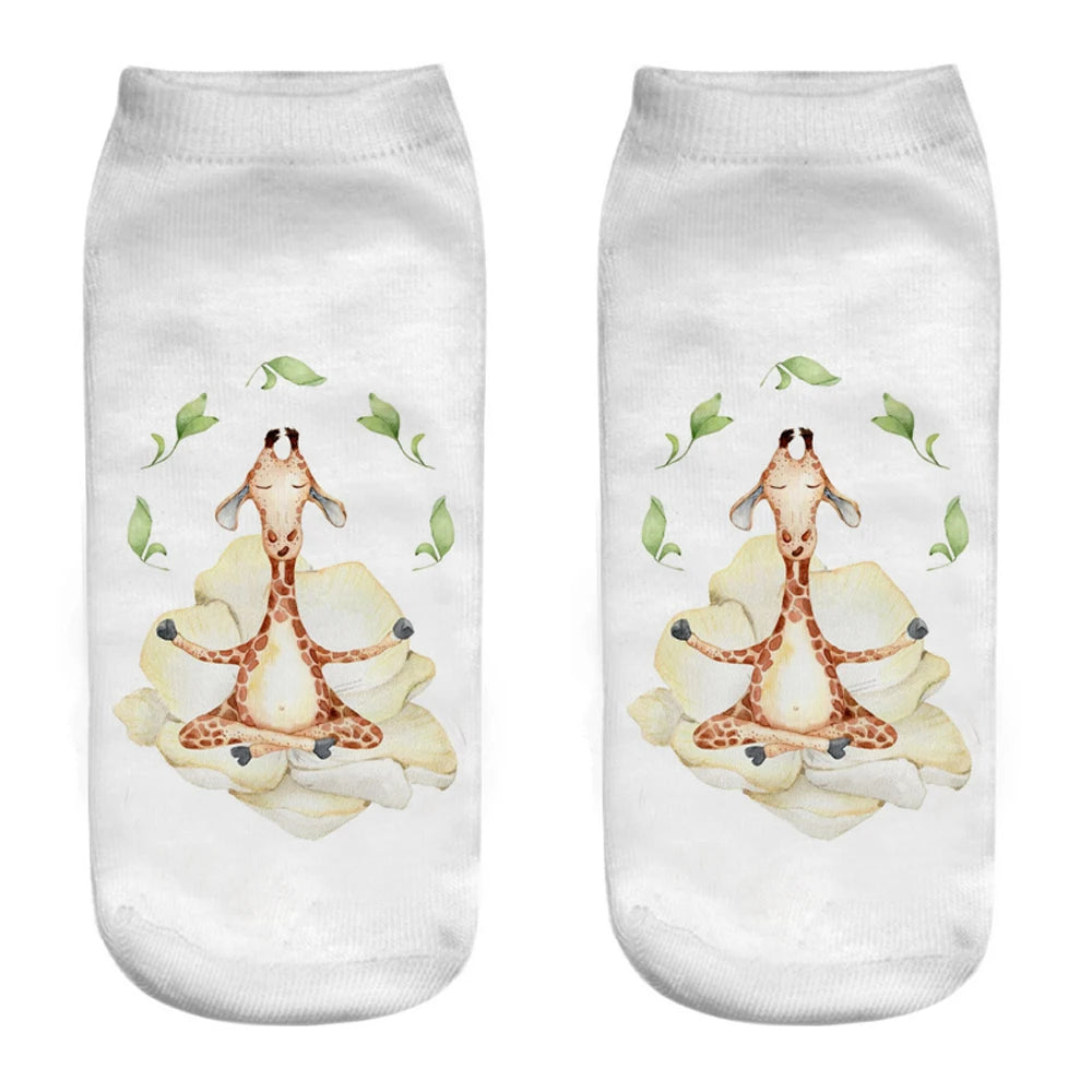 Sloth Short Ankle Socks