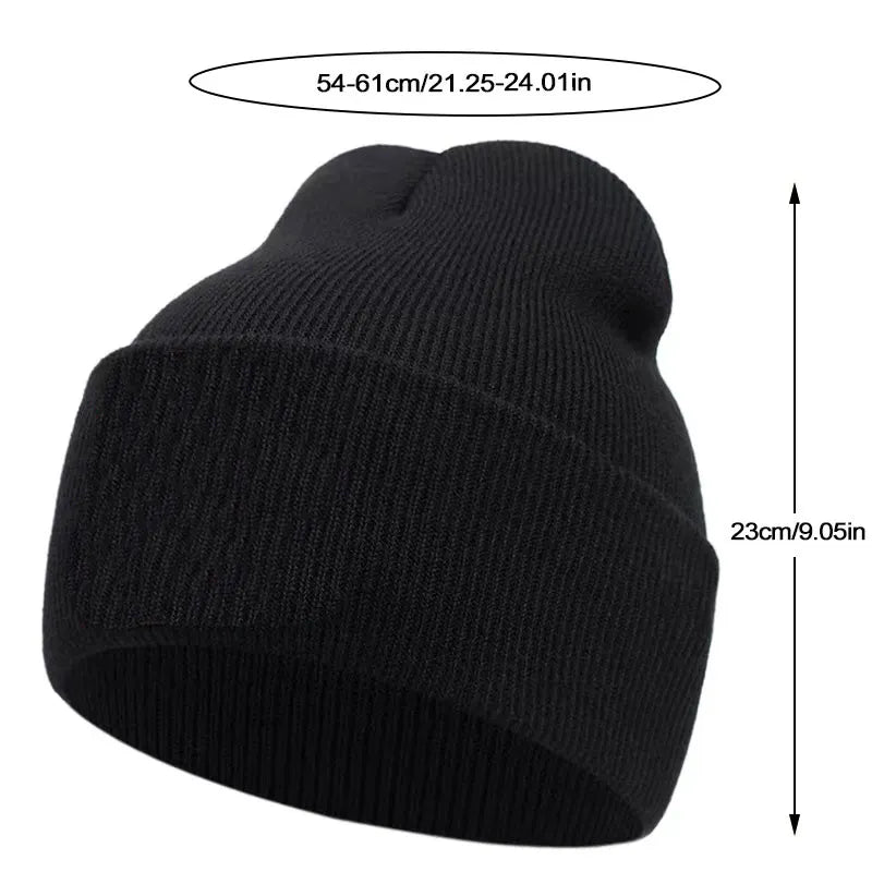 Sloth Embroidery Knitted Beanie Hat