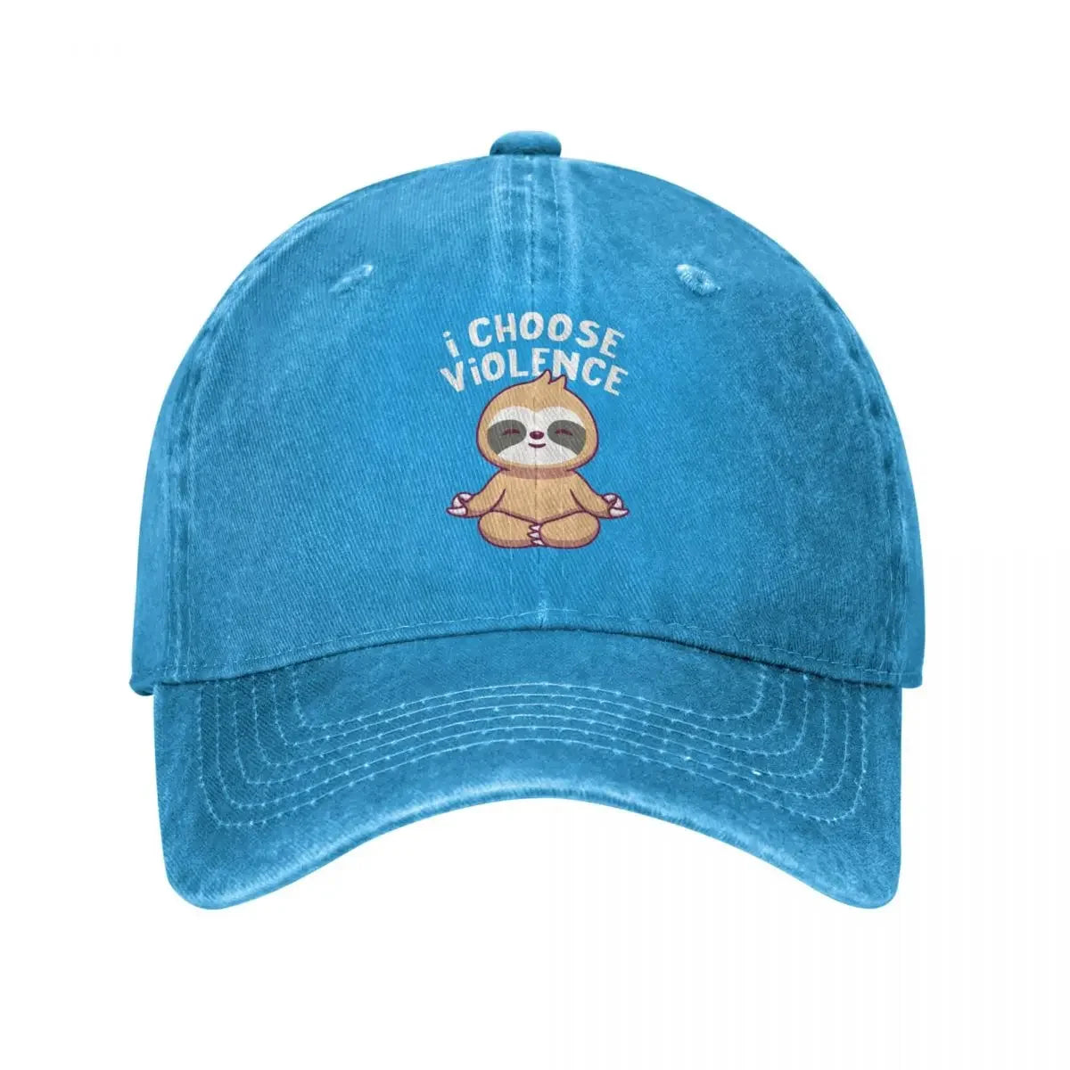 I Choose Violence Sloth Baseball Cap