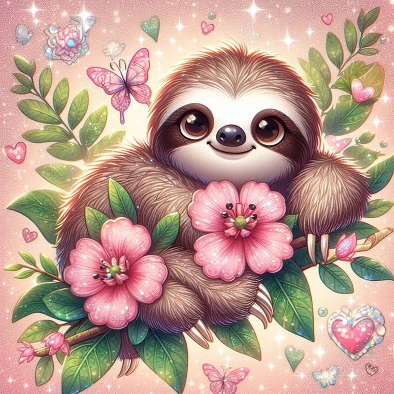 Sloth Diamond Art Kit