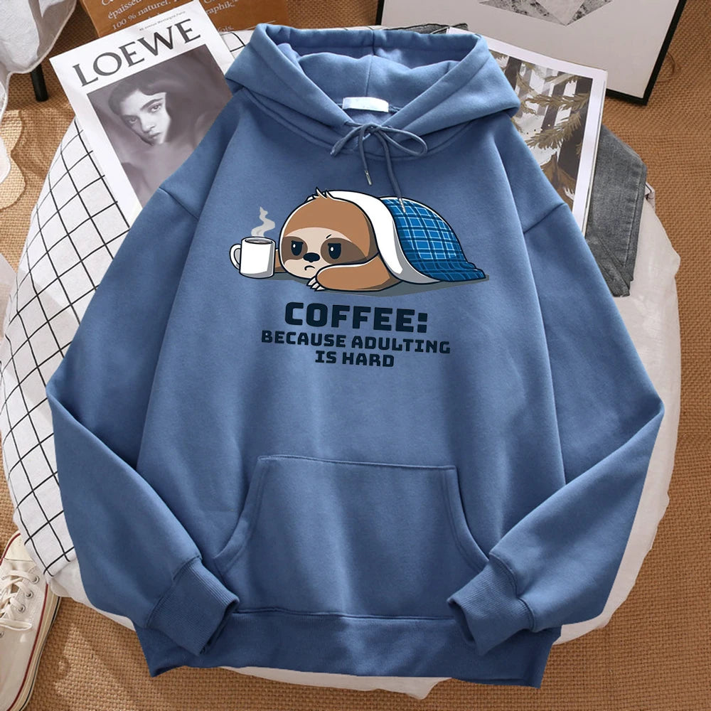 Coffee Because Adulting Is Hard Hoodie