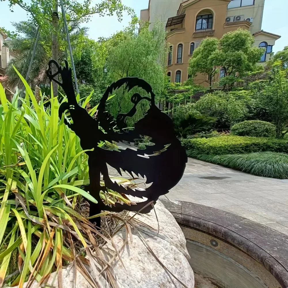 Sloth On A Branch Steel Silhouette