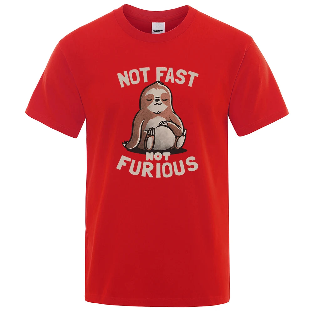 Not Fast Not Furious Sloth T-Shirt