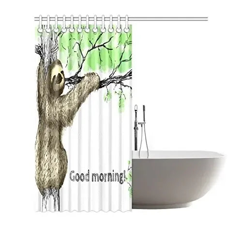 Sloth on The Tree Shower Curtain