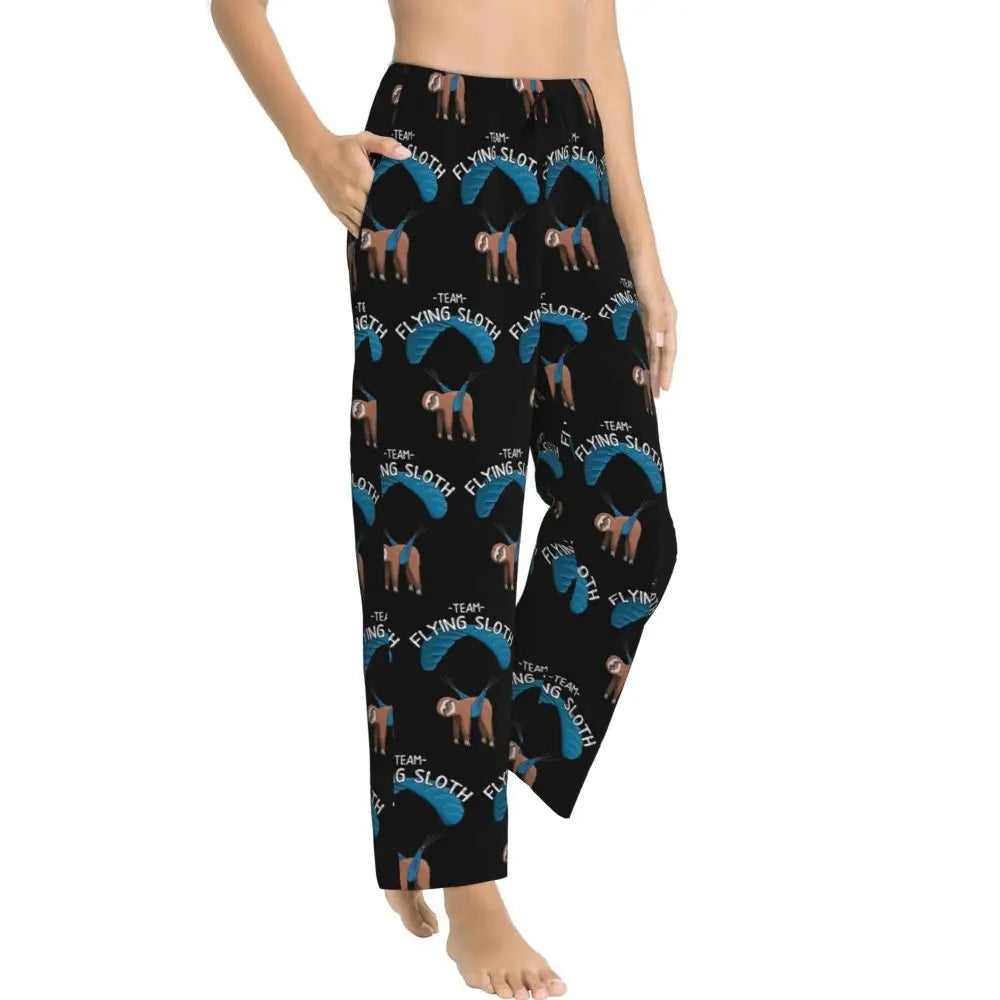 Paragliding Flying Sloth Pajama Pants