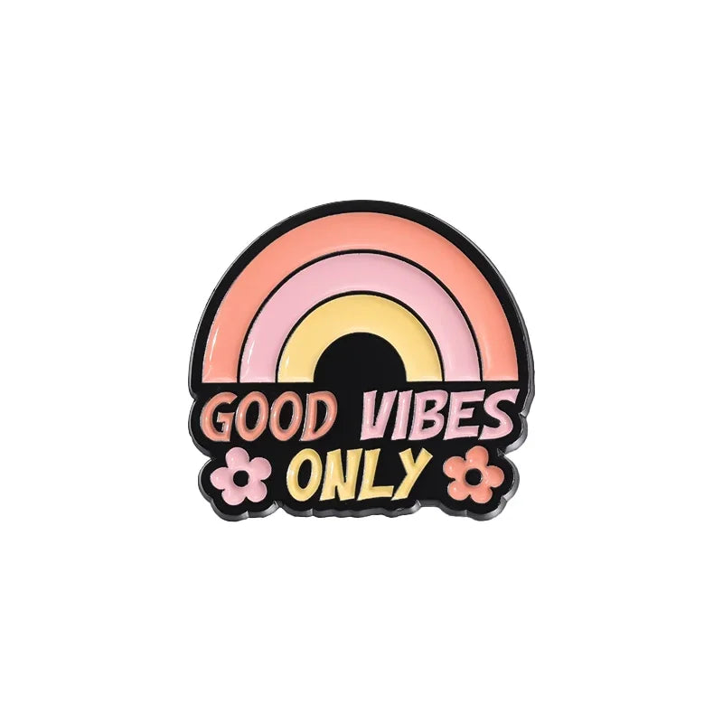 Summer Positive Vibes Sloth Enamel Pin Badges