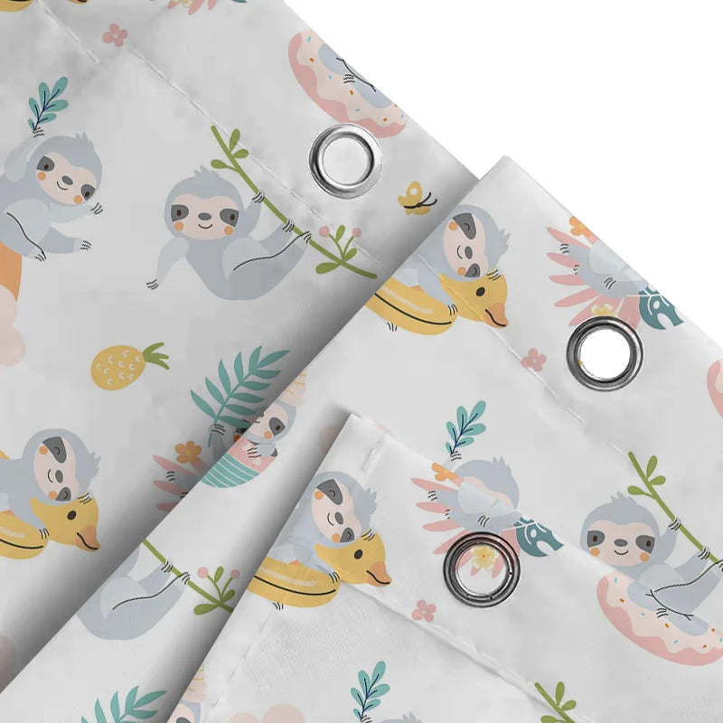 Adorable Sloth Shower Curtain