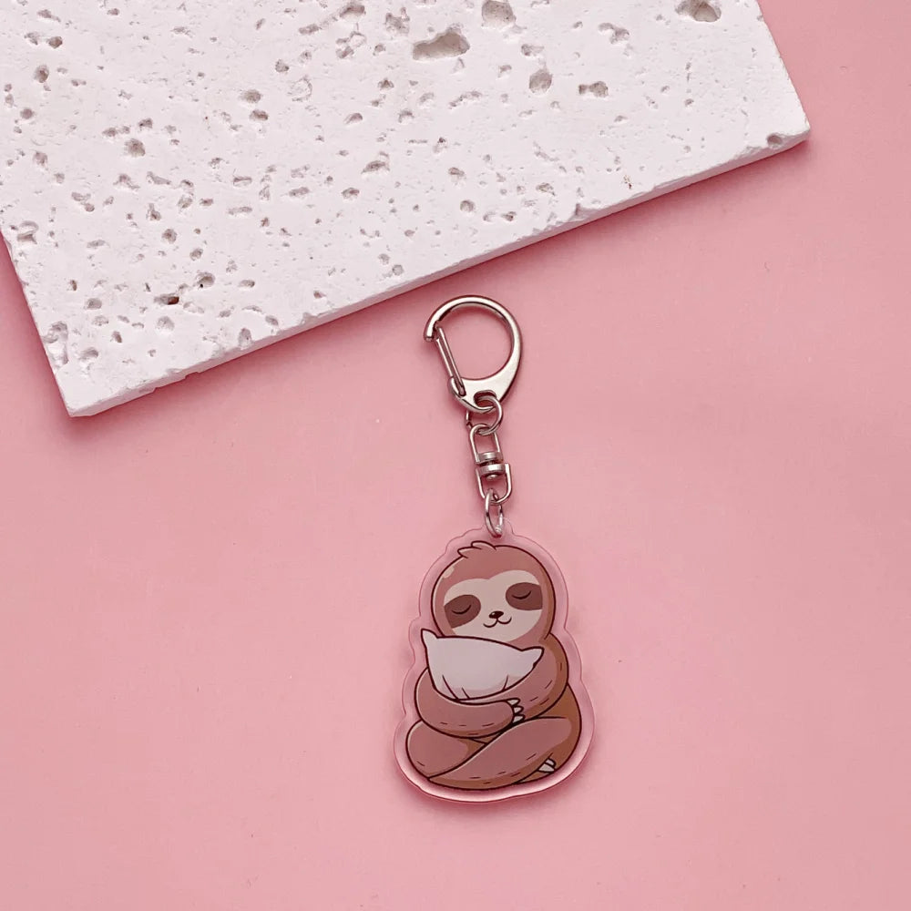 Sloth Acrylic Keychain