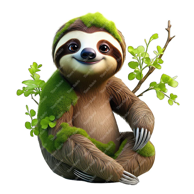 Forest Sloth Wall Stickers