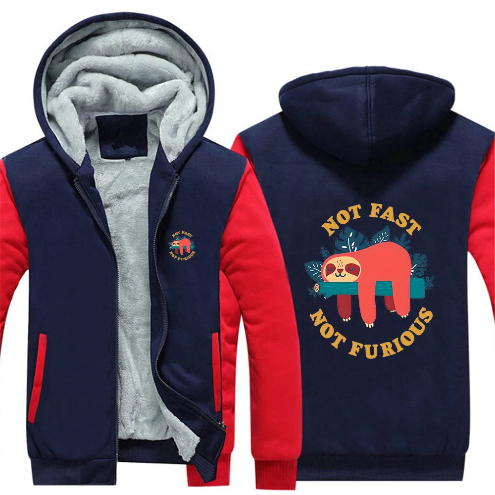 Not Fast Not Furious Sloth Zip Up Jacket