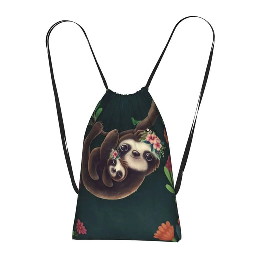 Sloth With Baby Sloth On Branch Backpack