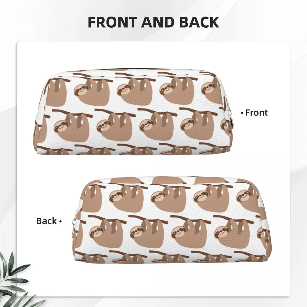 Cute Baby Cartoon Sloth Pencil Case