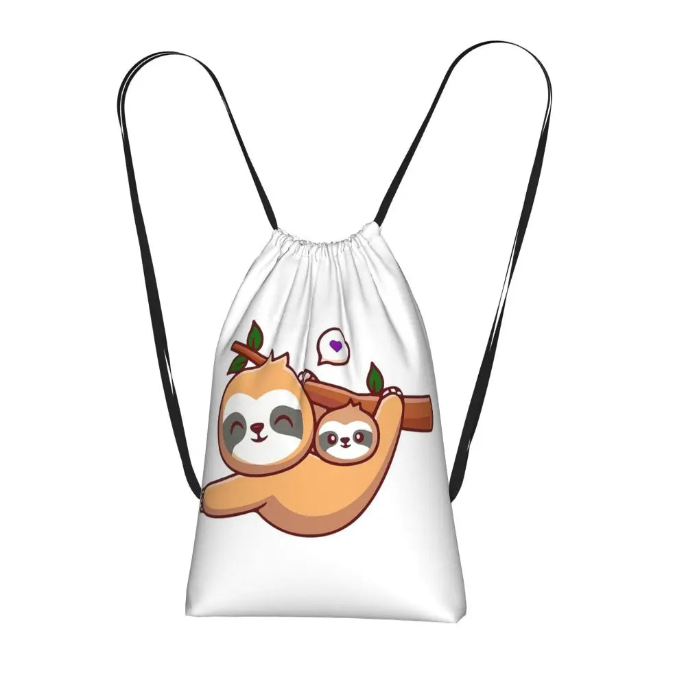 Sloth With Baby Sloth On Branch Backpack