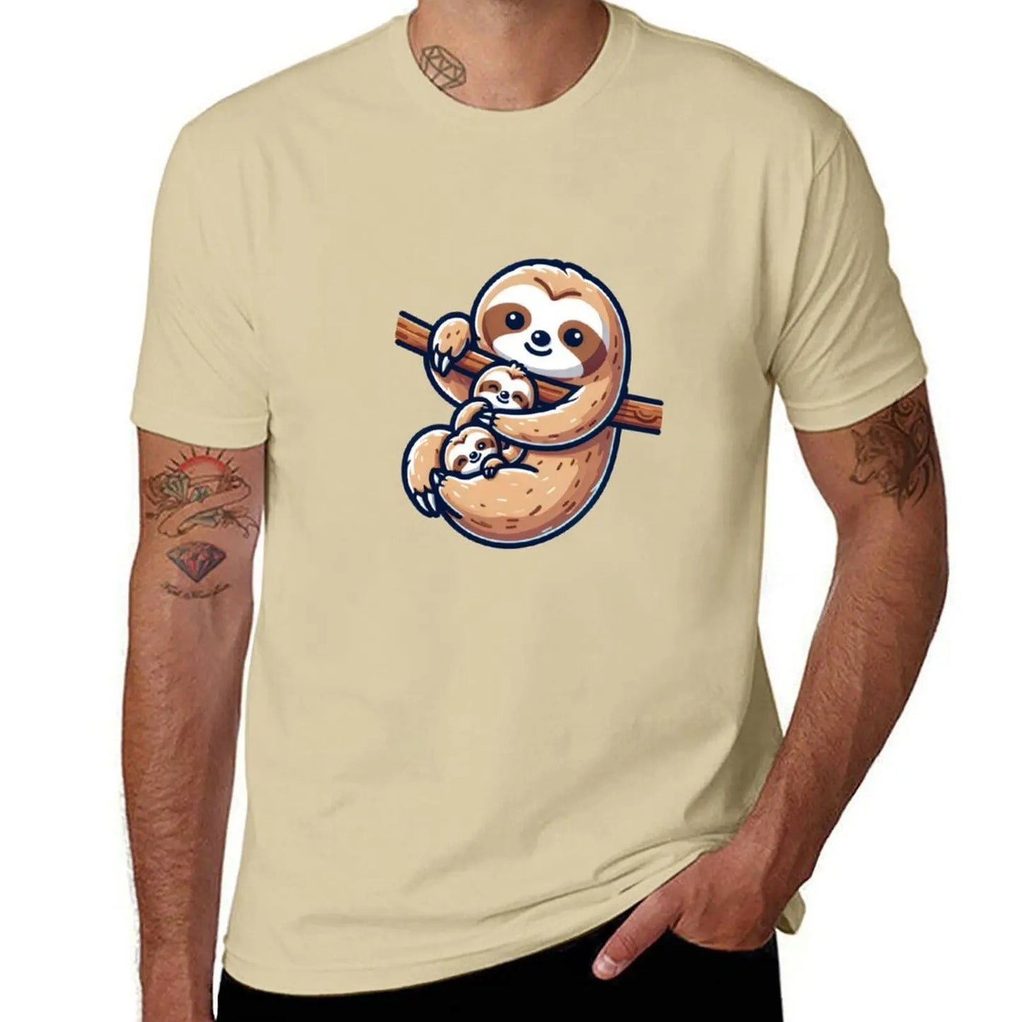 Sloth Mom and Baby T-Shirt