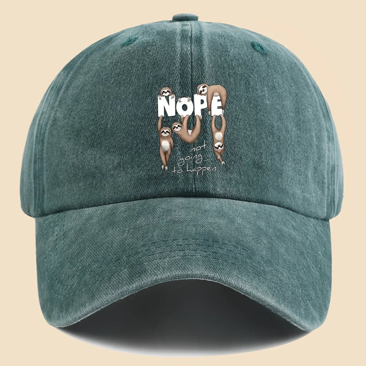 Nope Not Going To Happen Sloth Baseball Cap product photo 9