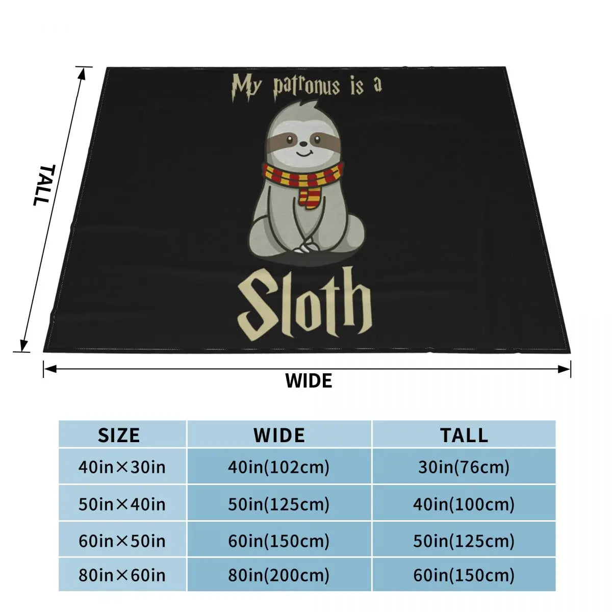 My Patronus Is A Sloth Blanket