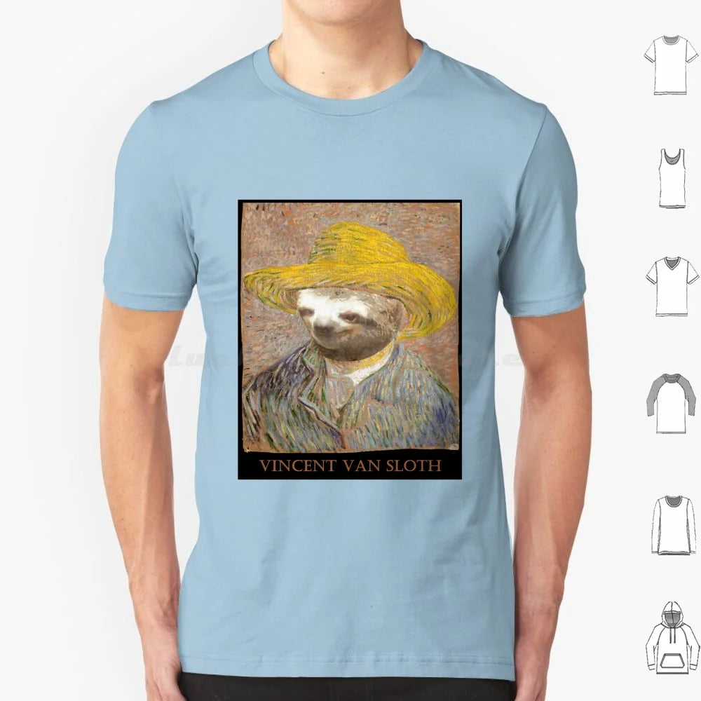 Vincent Van Sloth Art T-Shirt