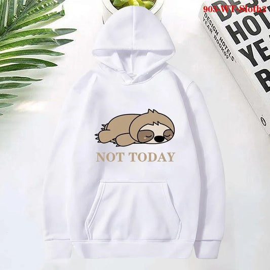 Not Today Sloth Hoodie product photo 1