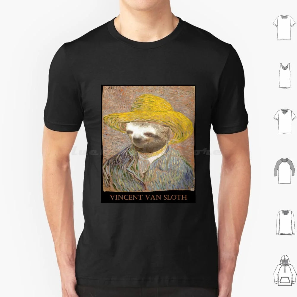 Vincent Van Sloth Art T-Shirt