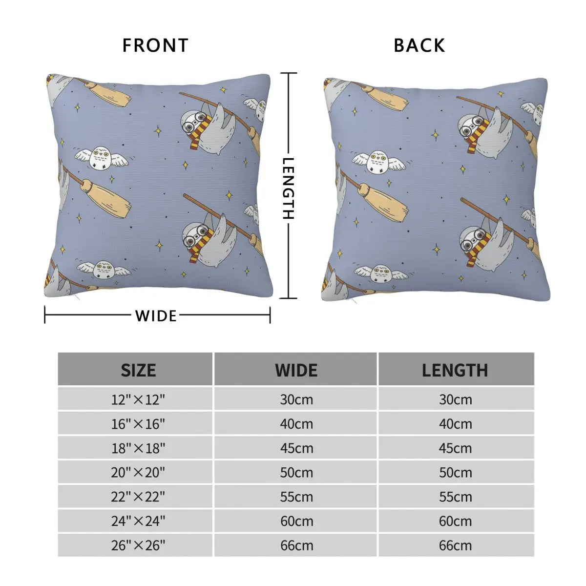 Slothwarts Cushion Cover