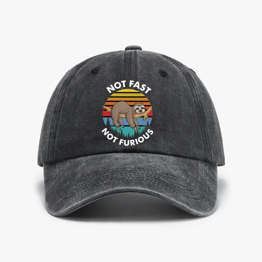Not Fast Not Furious Sloth Baseball Cap product photo 1