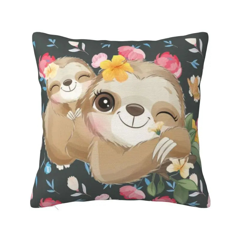 Assorted Cute Sloth Cushion Covers