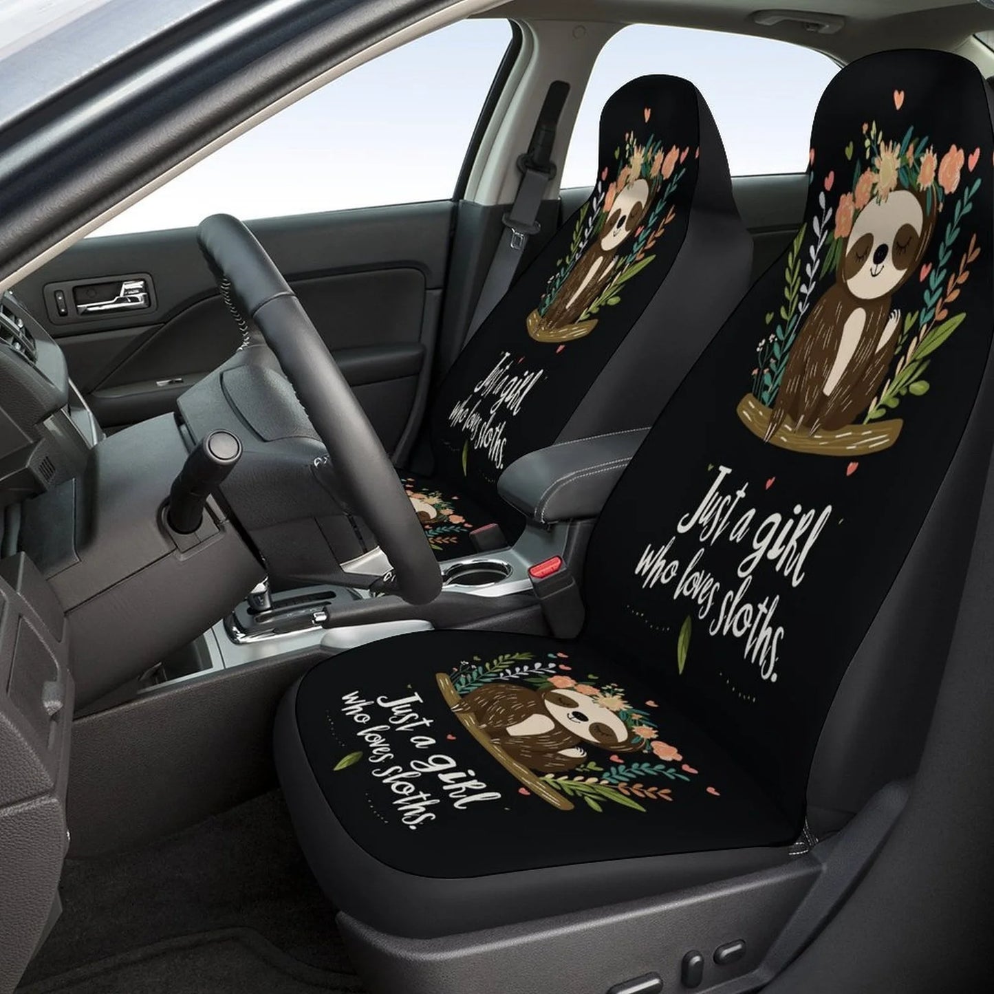 Just A Girl Who Loves Sloth Car Seat Covers