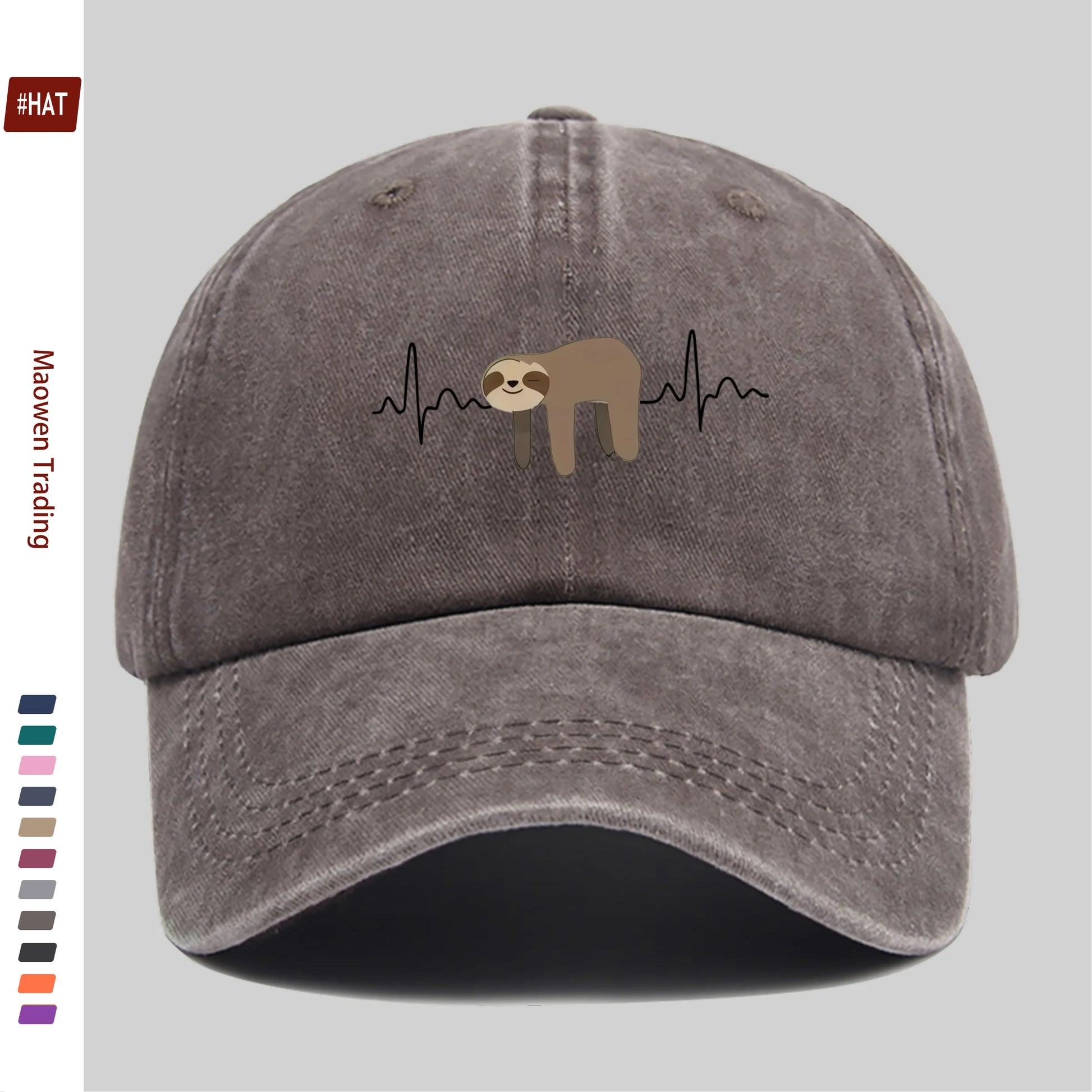 Sloth Print Baseball Cap product photo 9