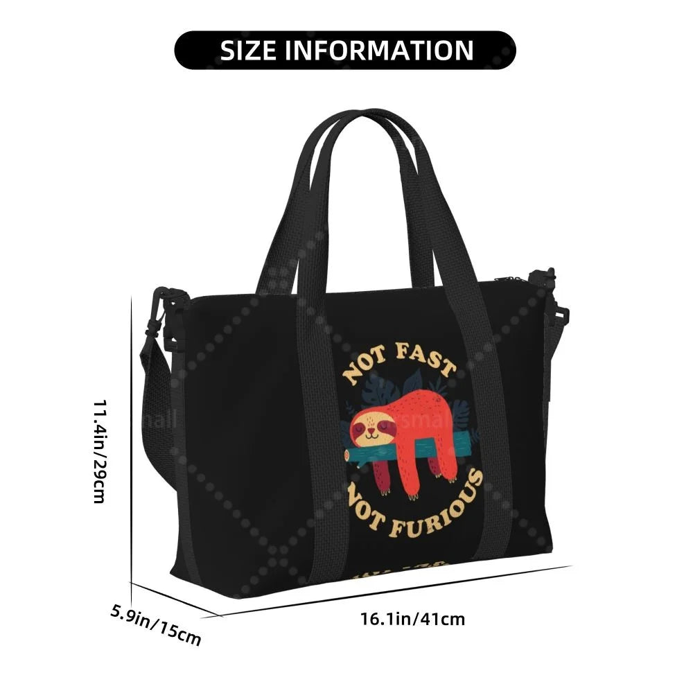 Not Fast Not Furious Sloth Travel Bag