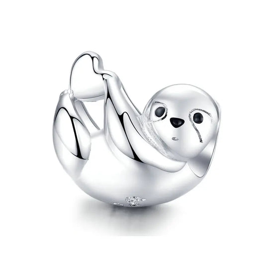 Sterling Silver Sloth Bead Charm