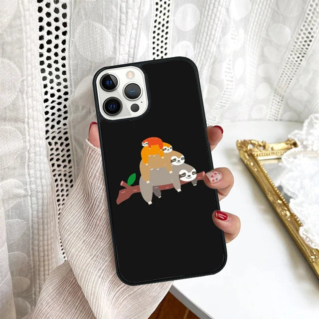 Pile Of Sloths On A Branch Samsung Phone Case product photo