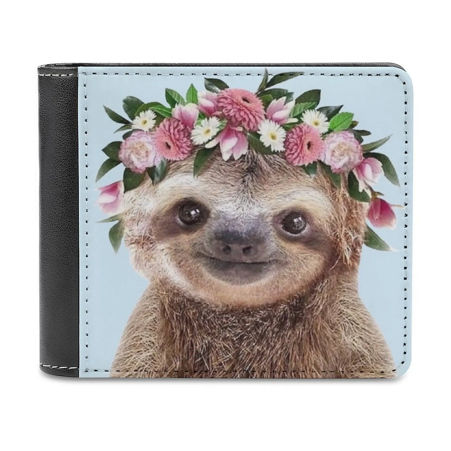Floral Sloth Wallet