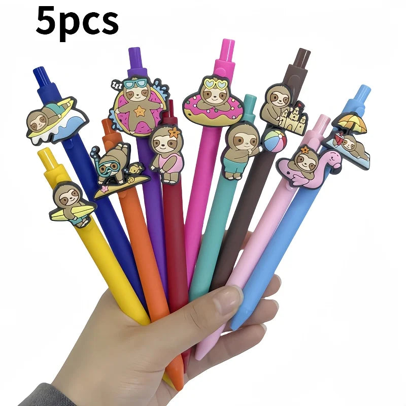 Beach Sloth Pen Toppers