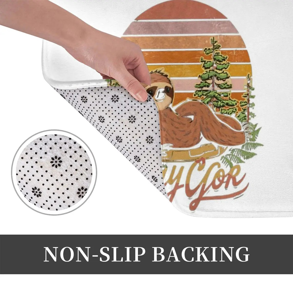 Sloth Hiking Team Doormat