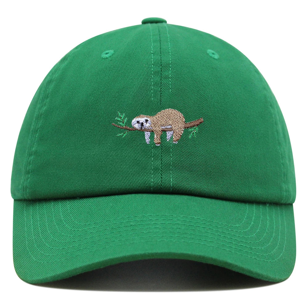 Sloth On A Branch Baseball Cap