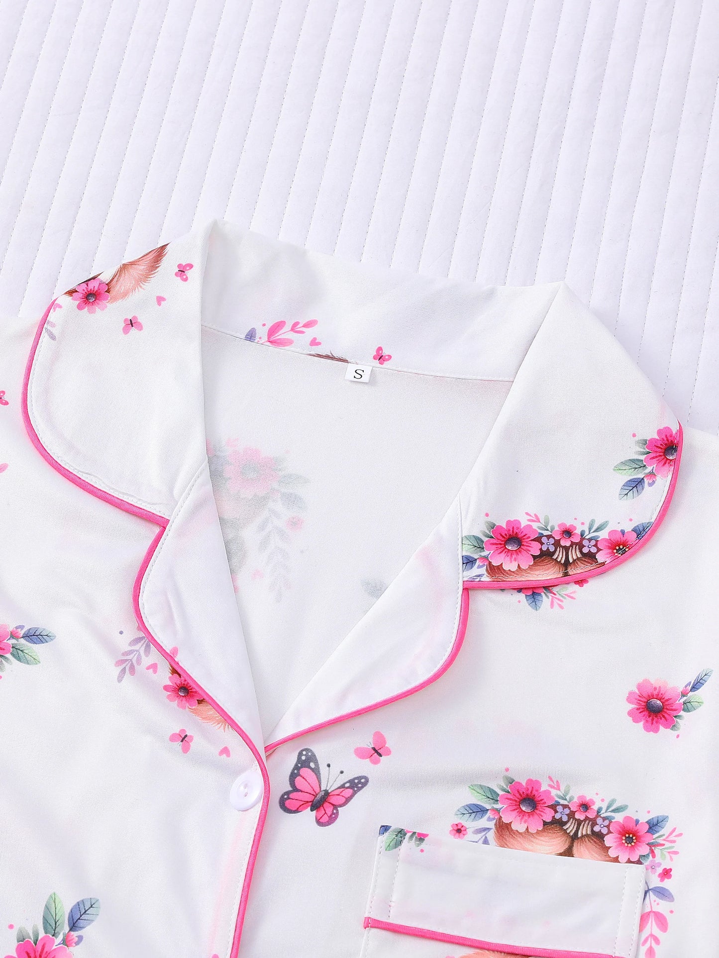 Cute Sloth short-sleeved pajamas set