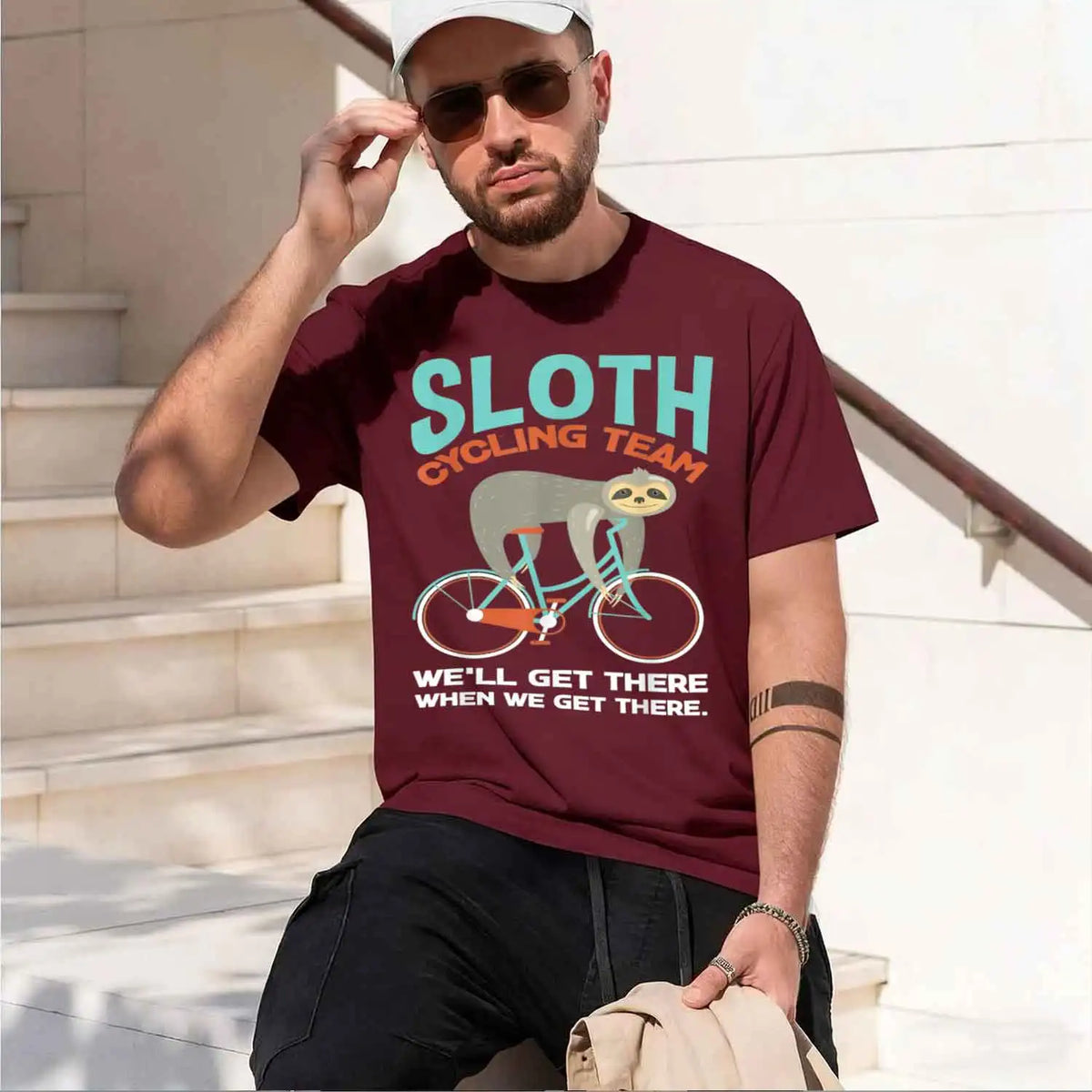 Sloth Cycling Team Sloth T-Shirt