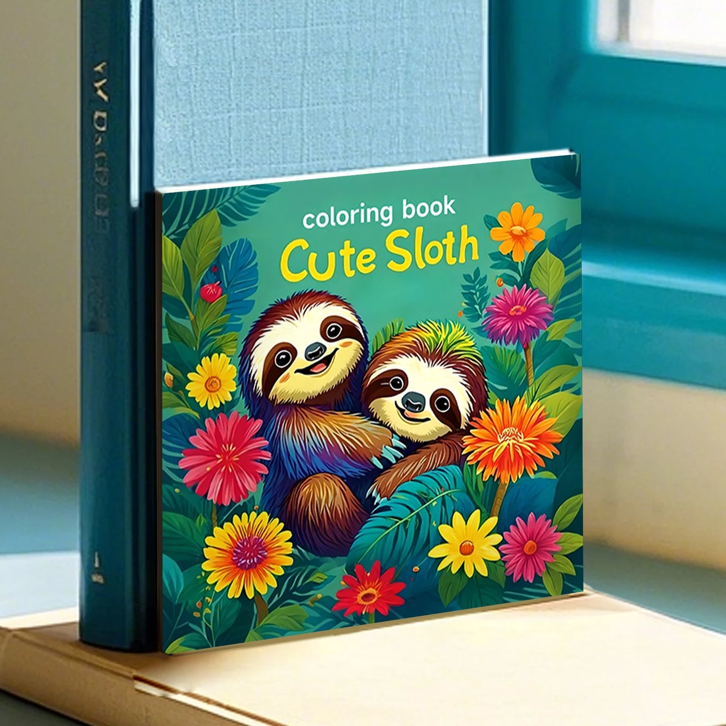 Cute Sloth Coloring Book