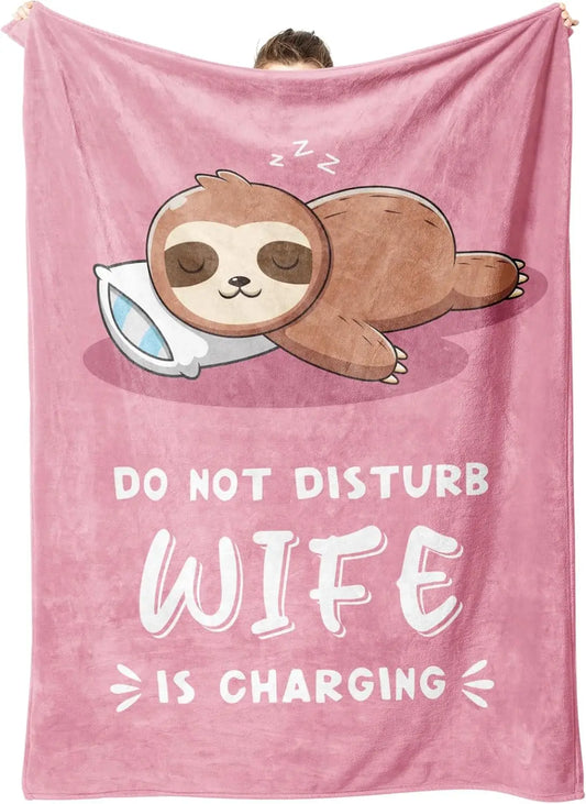 Do Not Disturb Wife Is Charging Blanket