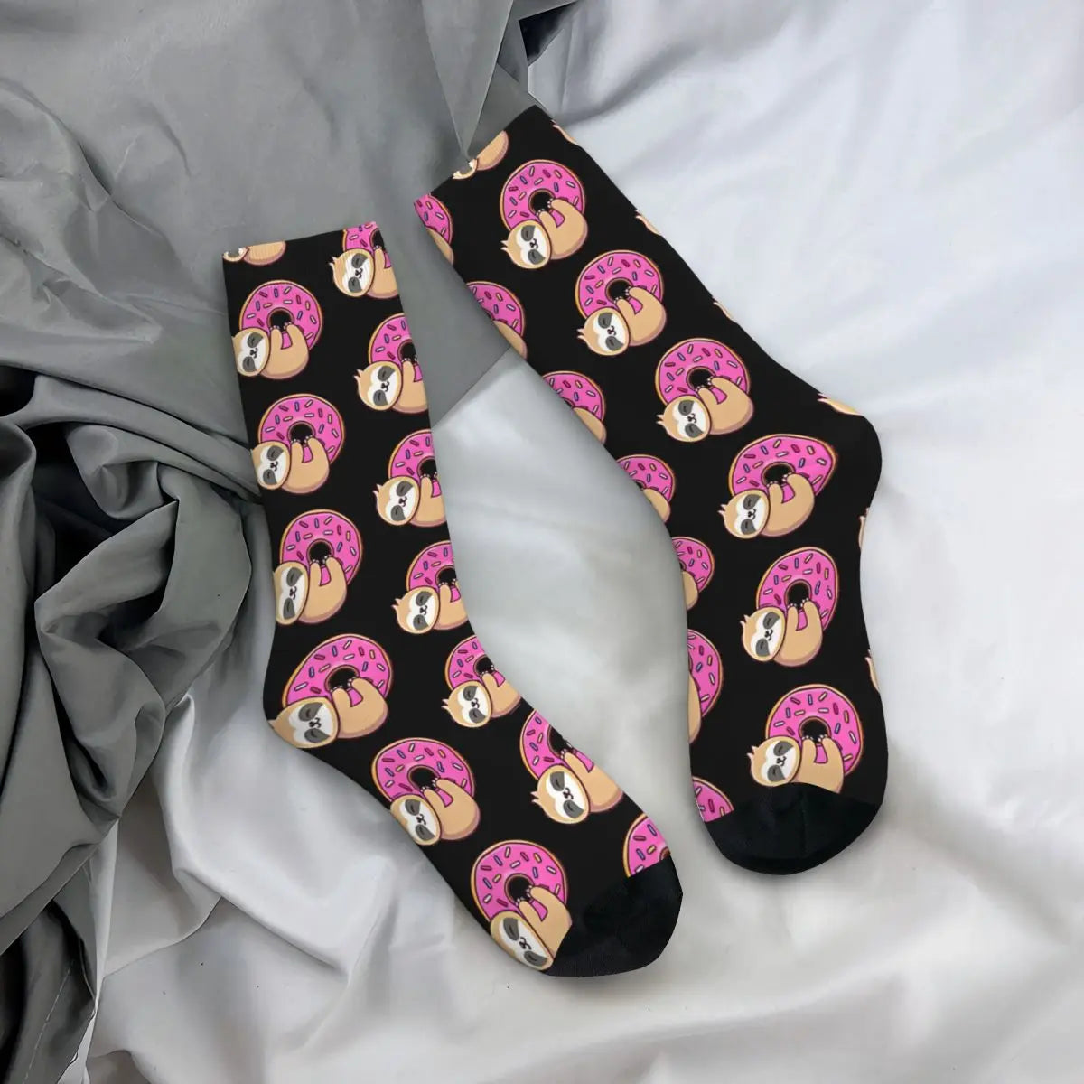 Donut Sloth Crew Sock
