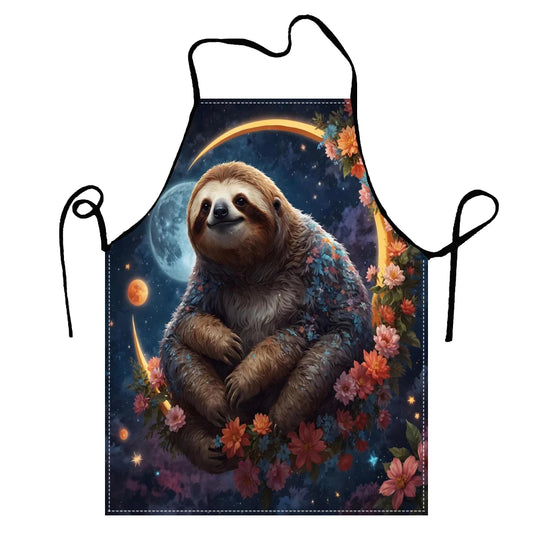 Floral Sloth Apron product photo