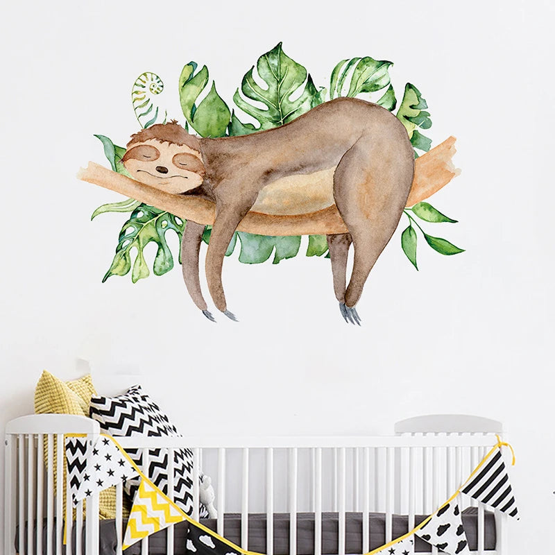 Cute Sloth Wall Stickers
