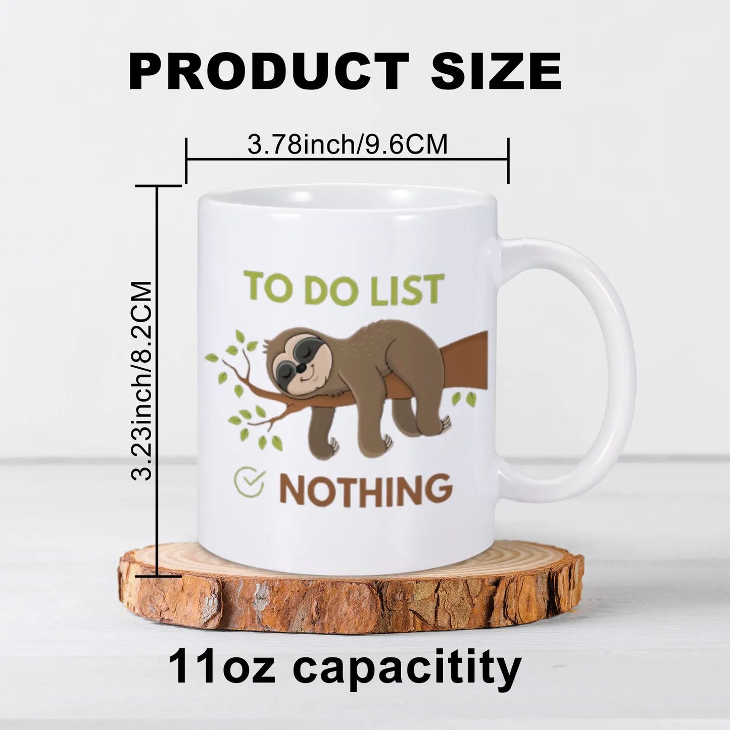 To Do List Nothing Sloth Mug