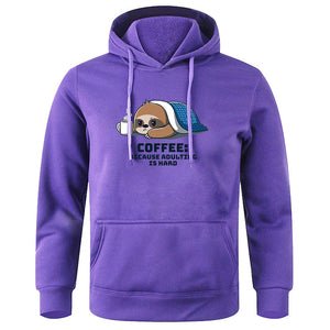 Coffee Because Adulting Is Hard Hoodie