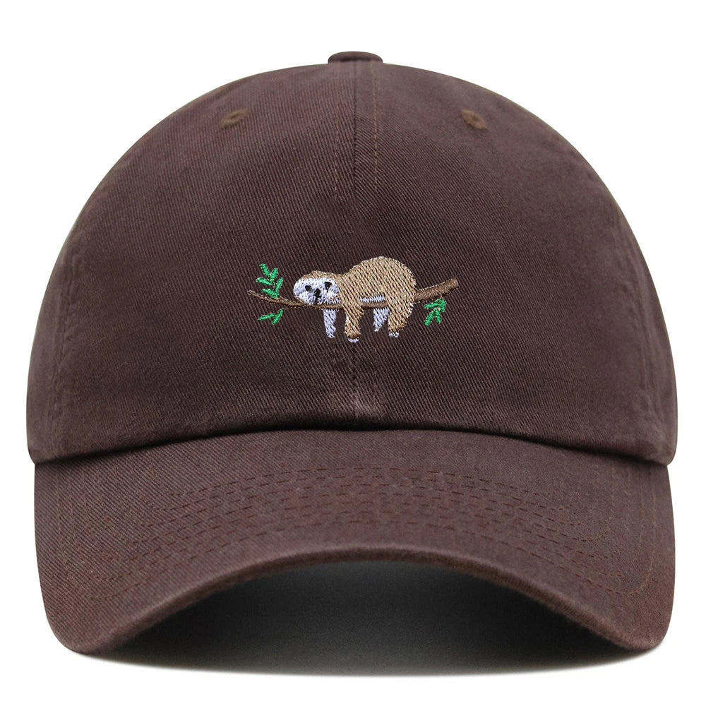 Sloth On A Branch Baseball Cap