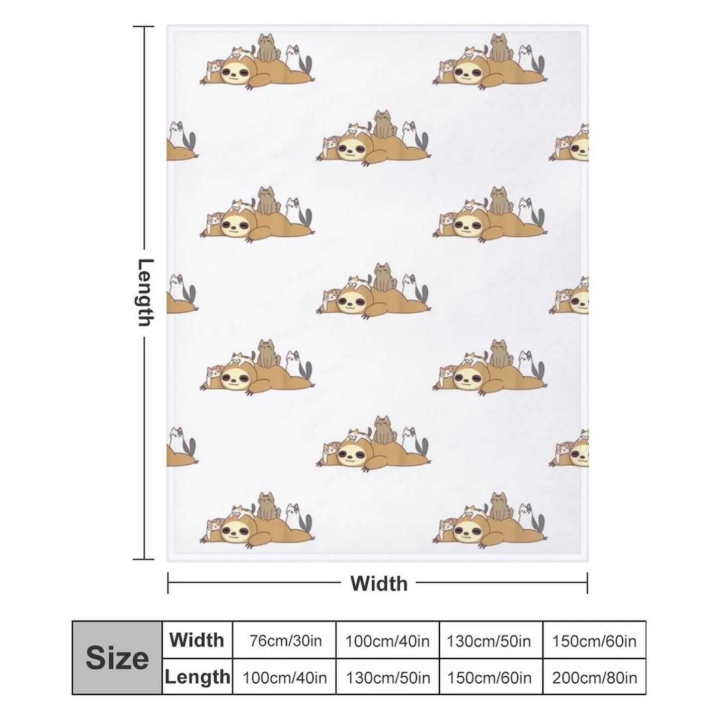 Sloth Stack Blanket