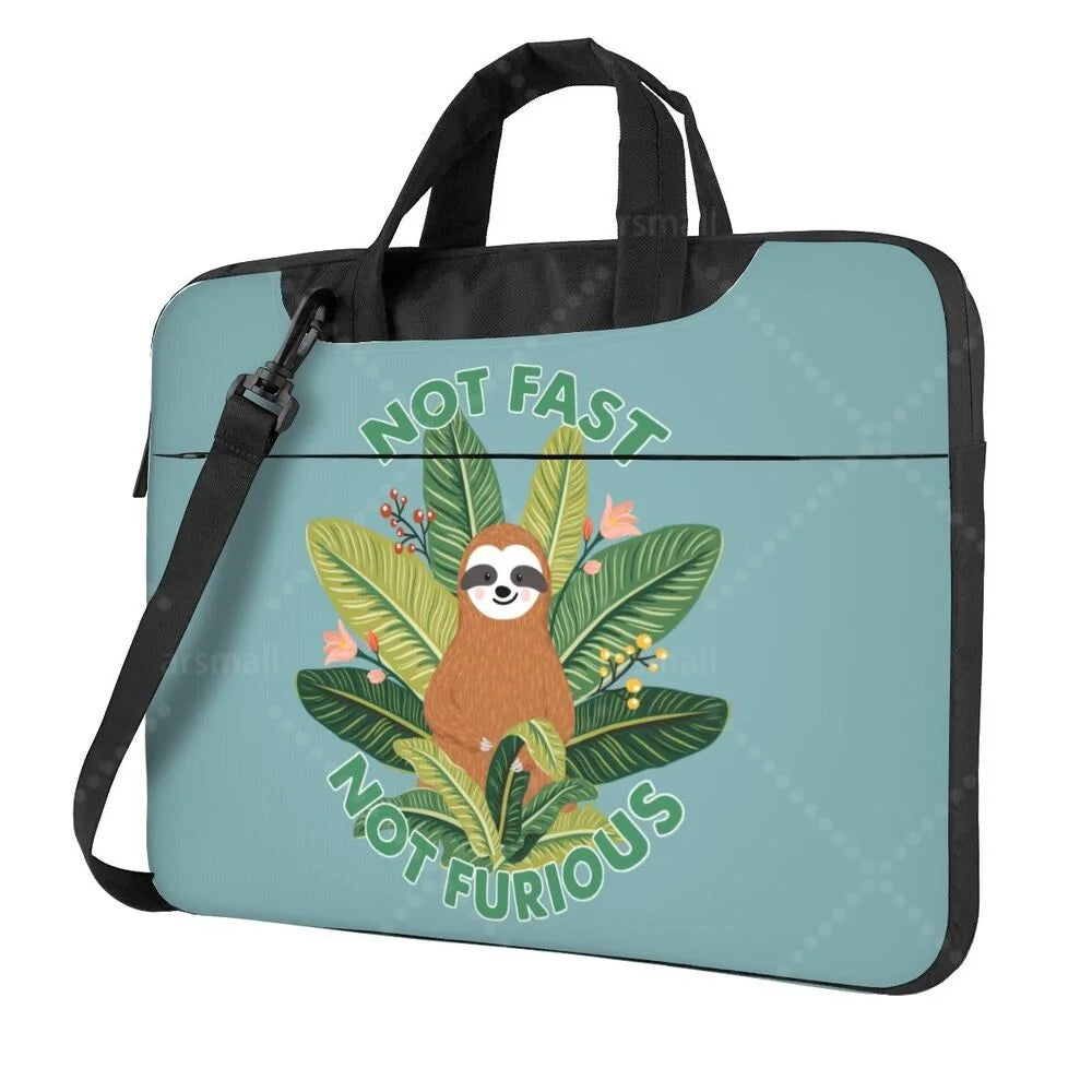 Not Fast Not Furious Sloth Laptop Shoulder Bag
