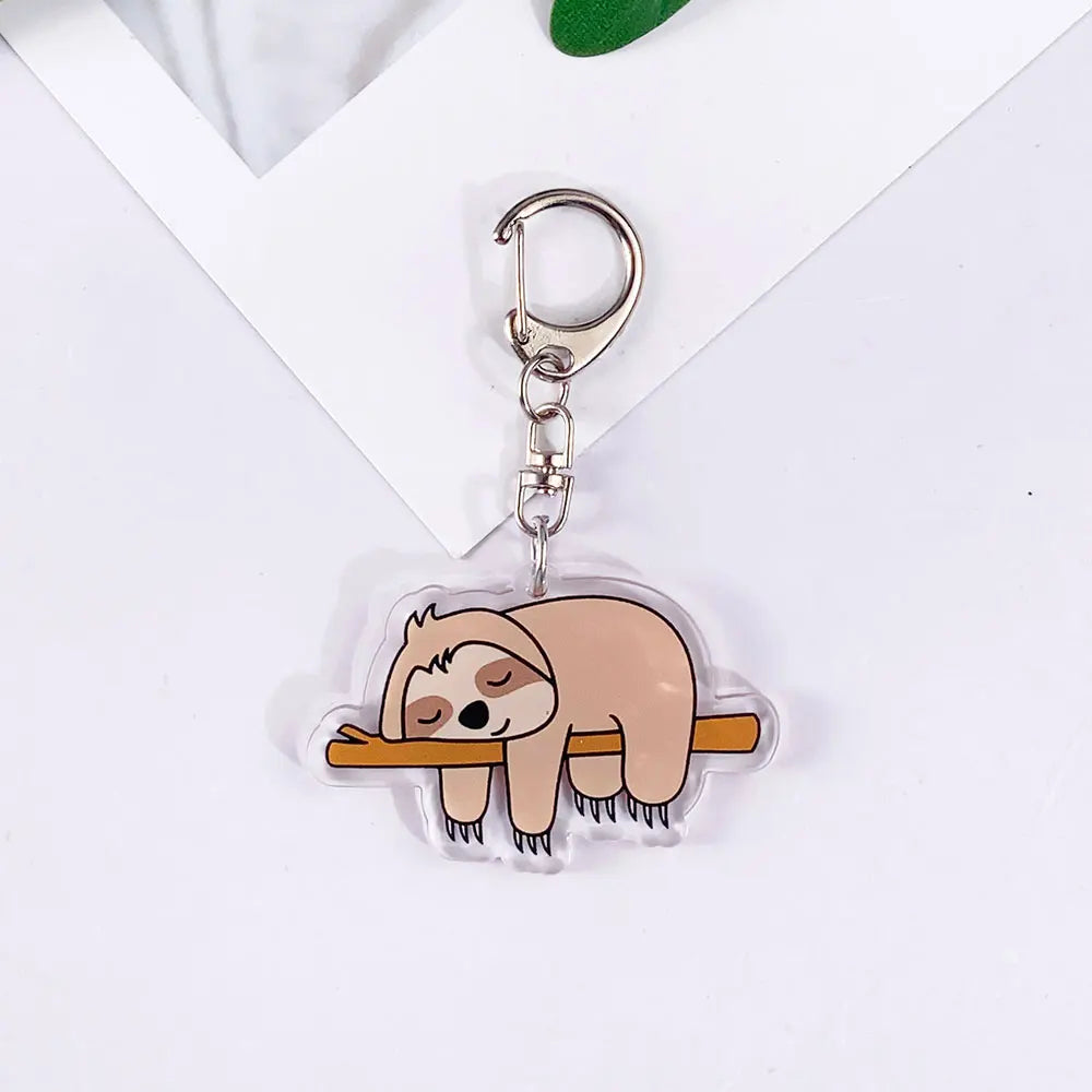 Sloth Acrylic Keychain