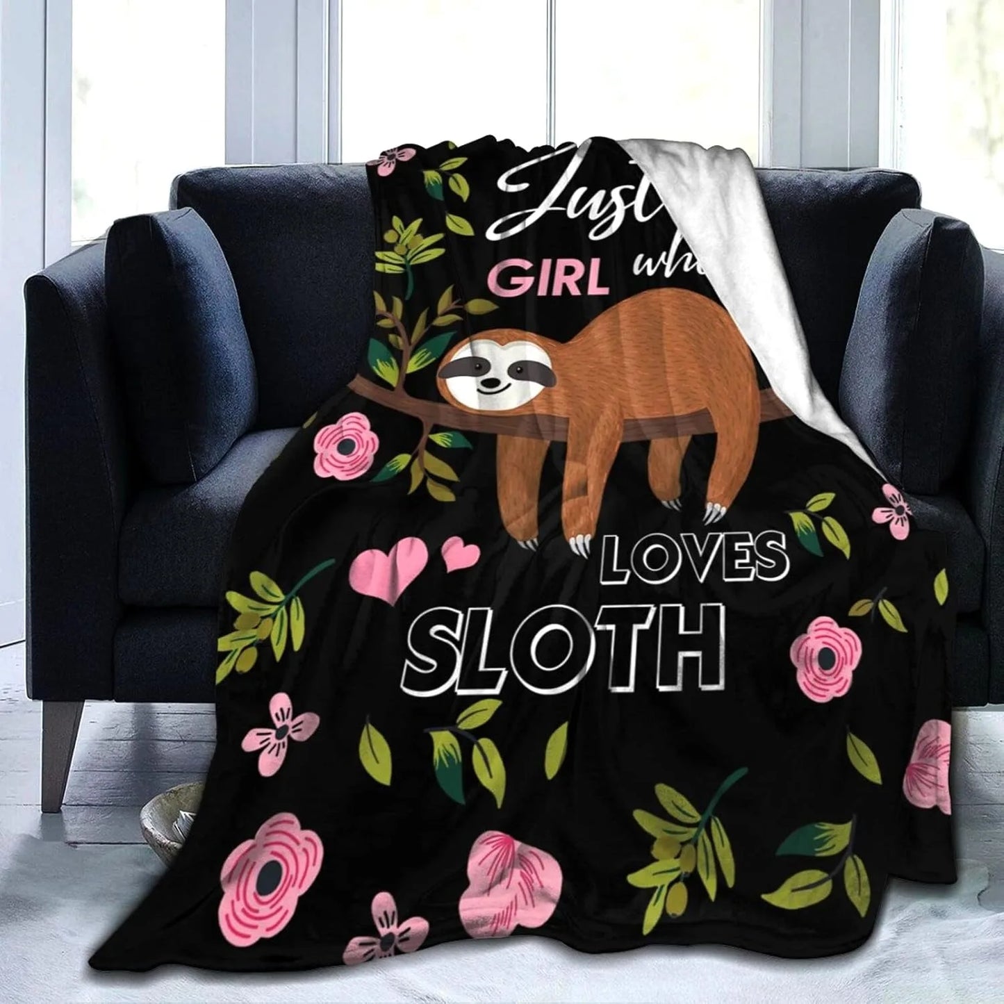 Just A Girl Who Loves Sloth Blanket